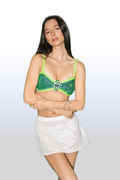 Green Goddess Bedazzled Top
