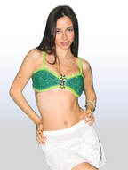 Green Goddess Bedazzled Top