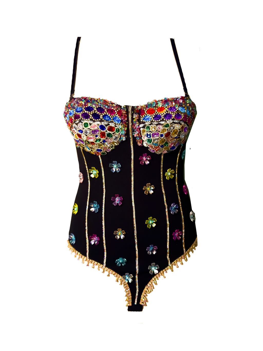 Midnight Gem Black Bodice Suit