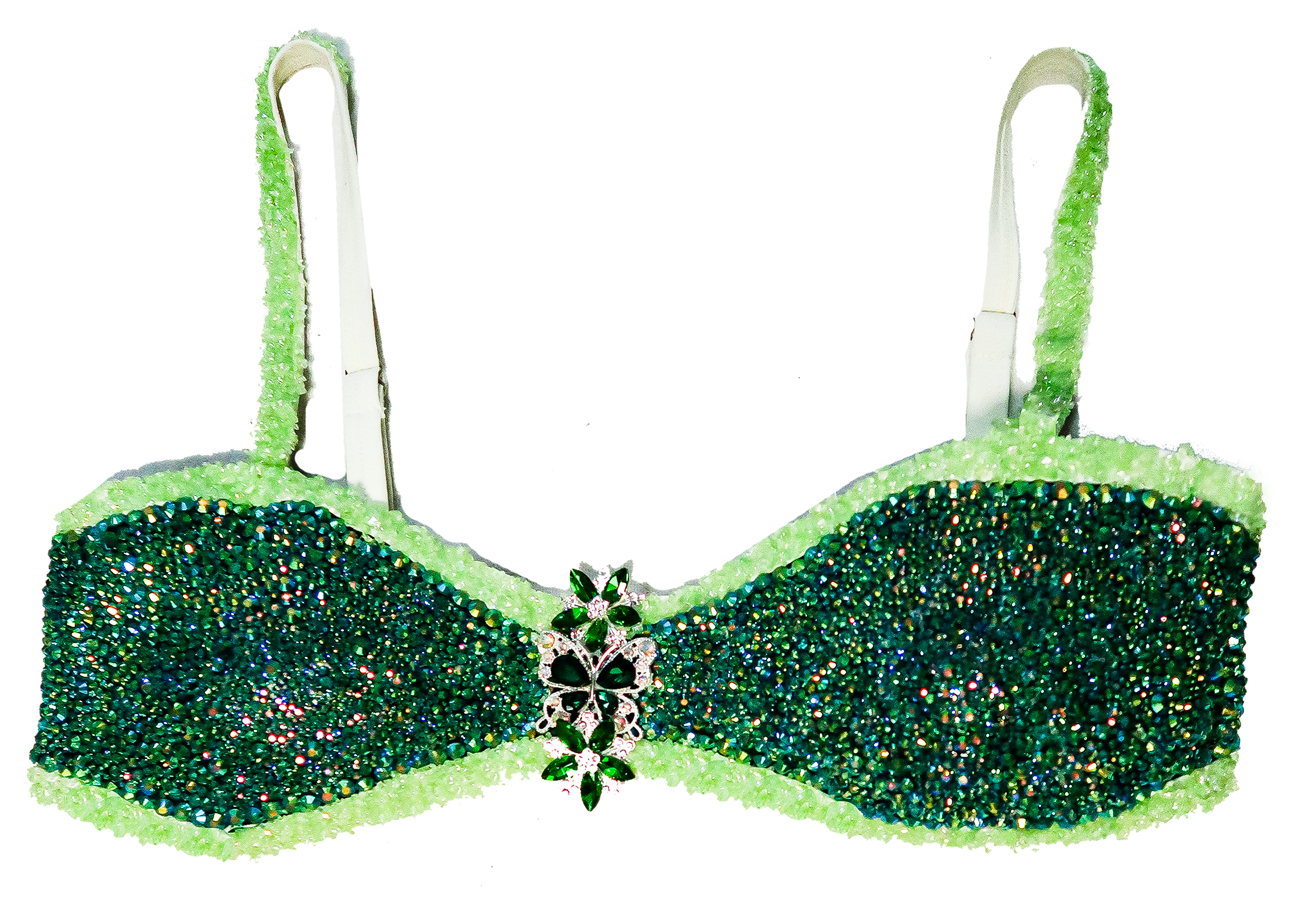 Green Goddess Bedazzled Top